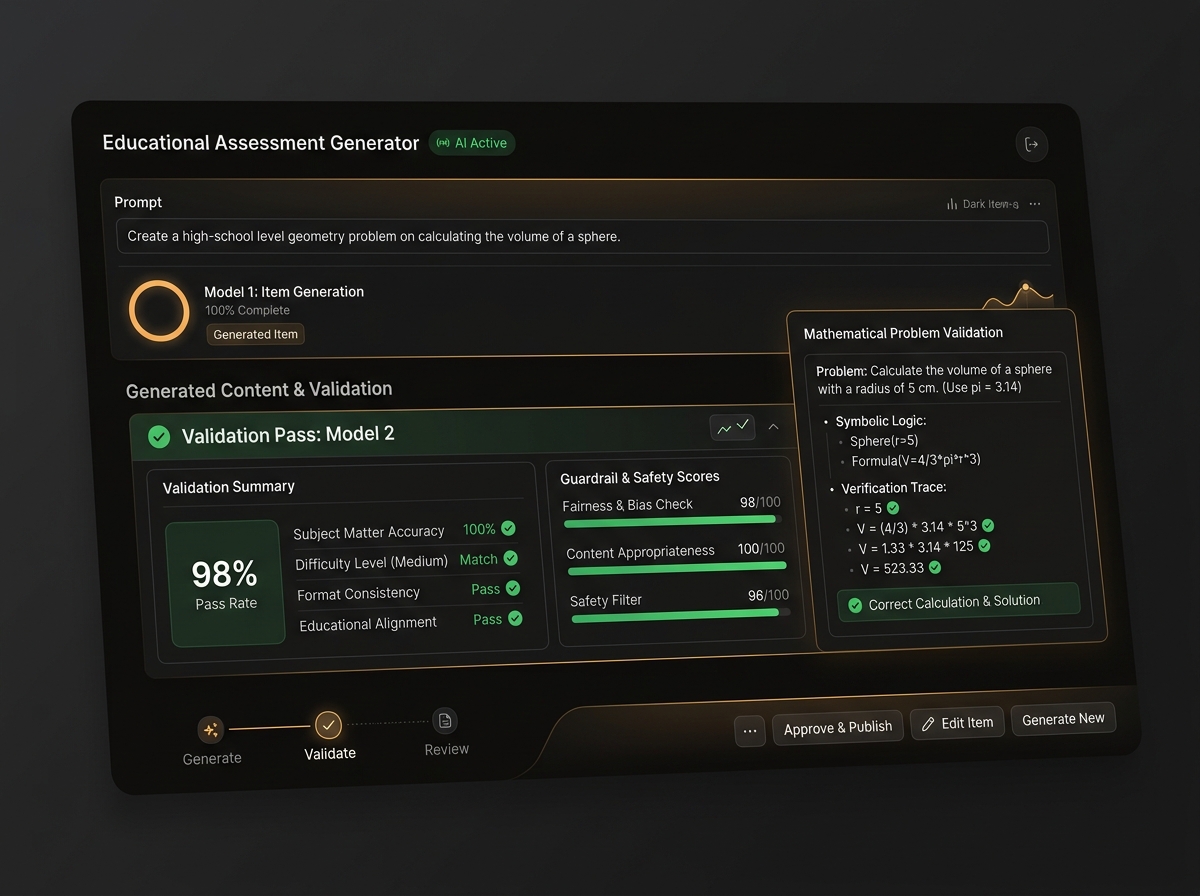 AI Item Generation & Validation Pass
